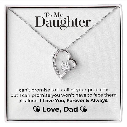 Daughter's Heart Necklace Gift
