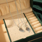 Mother Daughter Heart Pendant Necklace Set 2 Pieces Antique Silver Plated