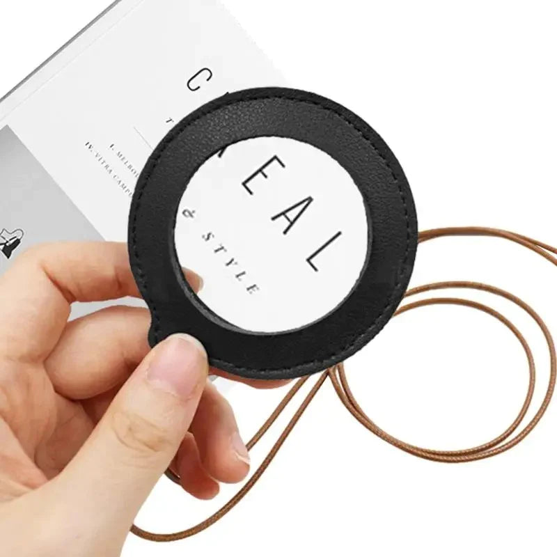 Leather Magnifying Glass Loupe Necklace