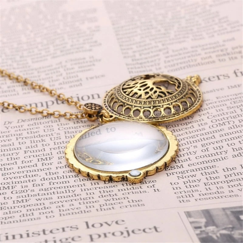 Tree Of Life Magnifying Glass Necklace