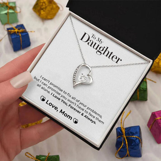 Daughter's Heart Necklace Gift