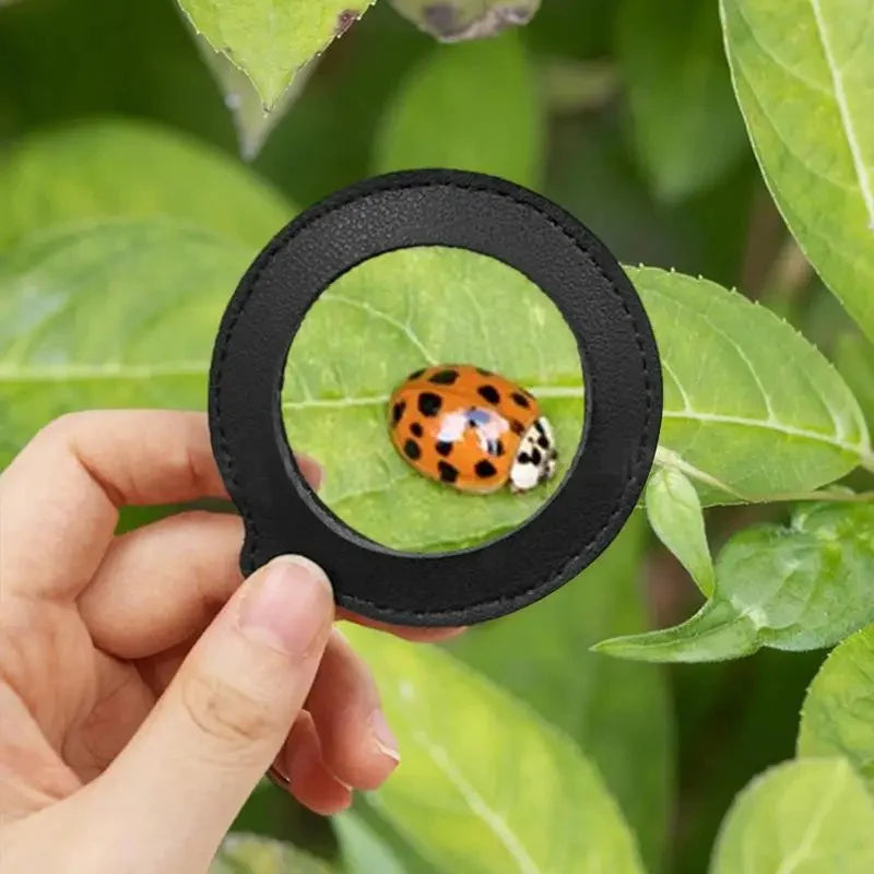 Leather Magnifying Glass Loupe Necklace